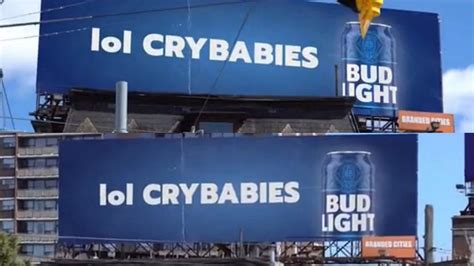 Bud Light crybabies billboard is fake 